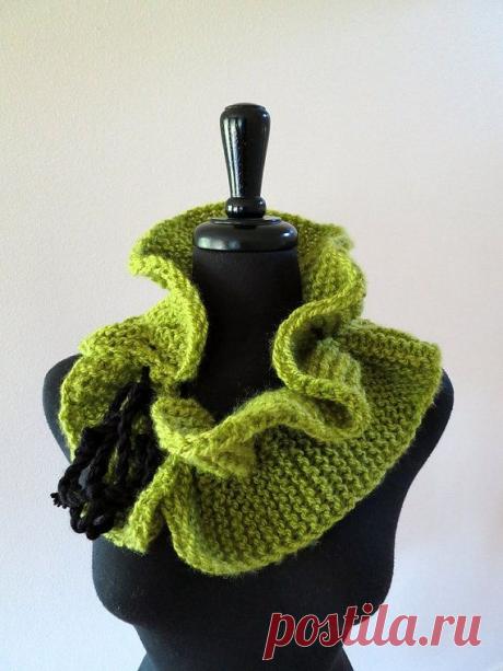Уютный шарф-воротник на осень — Рукоделие