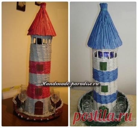 Плетение ветряной мельницы из газет - Handmade-Paradise