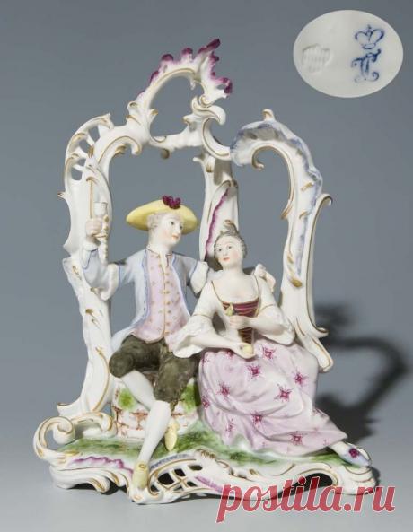 АукционноАнтикварное: Мейсенский коллекционный фарфор 19 века... Фигурини.