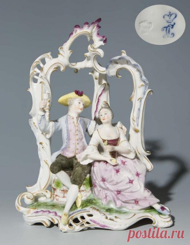 АукционноАнтикварное: Мейсенский коллекционный фарфор 19 века... Фигурини.