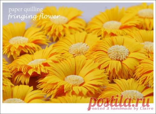 Герберы из бумаги / Декор, Поделки из бумаги, Цветы из бумаги / В рукоделии