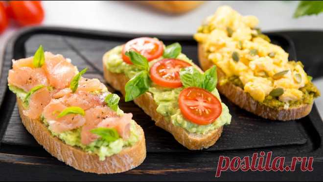 Быстрый и Полезный перекус - Топ 3 Вкусных бутерброда с Авокадо  Ингредиенты общие:  - авокадо - лимонный сок - соль - хлебАвокадо разрезаем пополам, удаляем косточку и очищаем от кожуры. Мякоть либо закидываем в блендер и перемалываем до однородной массы, либо вилочкой тык-тык, чтобы получилась пюрешка)) Пюрешку сбрызнули...