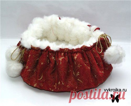 Выкройка домика для кошки