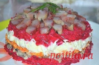 Салат с сельдью