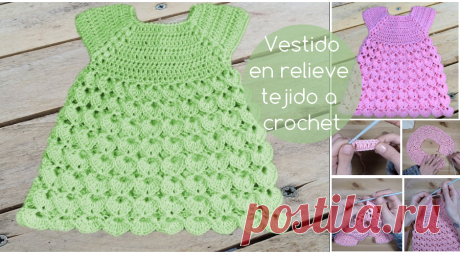 Vestido en relieve tejido a crochet - Video tutorial ⋆ Manualidades Y DIY Precioso vestido en relieve tejido a crochet para todas las tallas. Este vestidito es para una bebita de 0 a 1 mes es muy fácil de tejer y queda lindísimo. Este magnífico proyecto es para las crocheteras más dedicadas, a quienes … Ler mais... →
