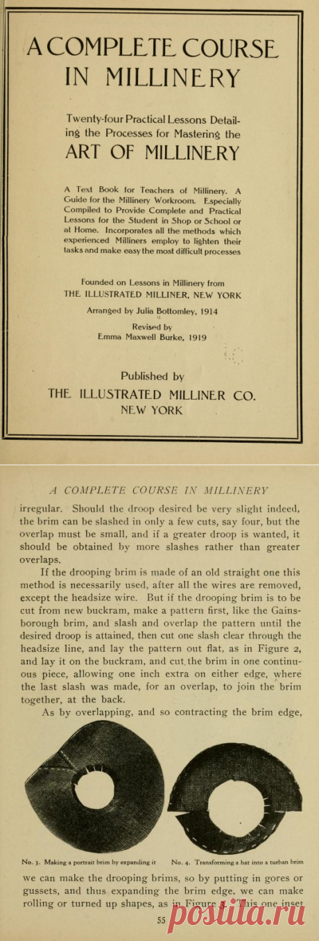 A complete course in millinery; twenty-four pra...