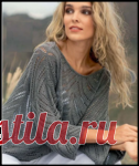 Элегантная ажурная кофта свободного покроя. Вяжем спицами
