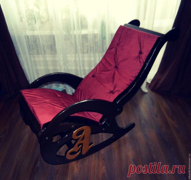Кресло  качалка – купить в интернет-магазине на Ярмарке Мастеров с доставкой Кресло  качалка - купить или заказать в интернет-магазине на Ярмарке Мастеров | Кресло  качалка именная с инициалами для подарка…