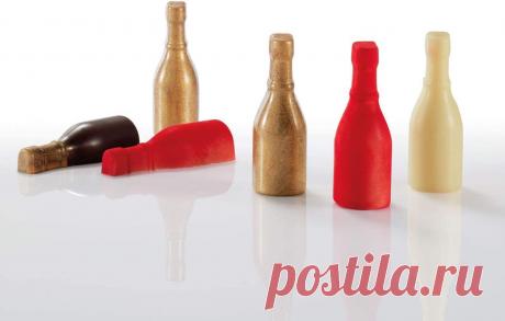 Форма для шоколада «Бутылка» поликарбонатная MA3011, 18 ячеек, Martellato, Италия - Цена в Москве