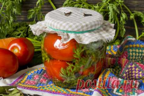 Маринованные помидоры с морковной ботвой. Пошаговый рецепт с фото - Ботаничка.ru