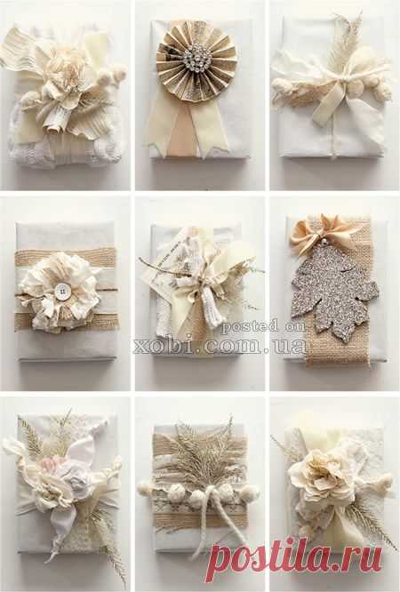 Декор упаковки для подарка. МК..