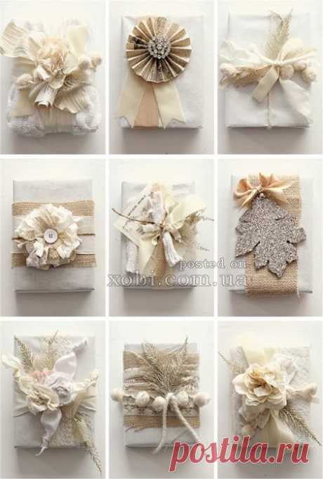 Декор упаковки для подарка. МК..