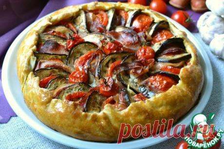 Галета с баклажаном, помидорами и беконом - кулинарный рецепт