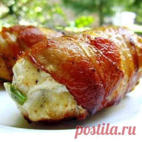 Куриные рулетики в беконе | Готовим вместе