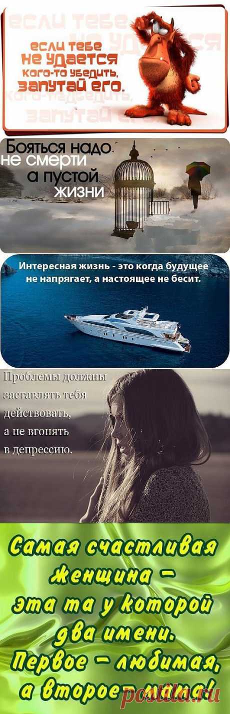 Сборник позитивных статусов и цитат в картинках (45 фото)