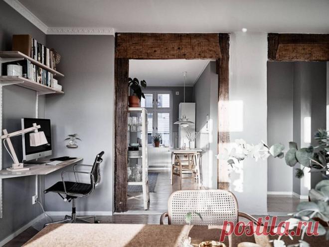 Квартира в серых и коричневых тонах - Дизайн интерьеров | Идеи вашего дома | Lodgers