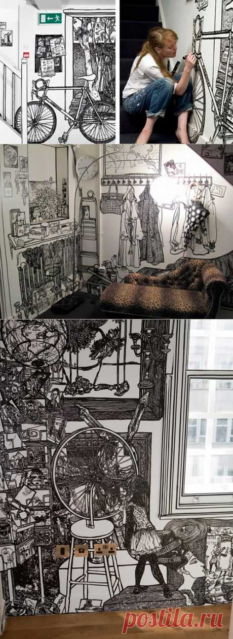 Рисунки Шарлотты Манн / Декор стен / Модный сайт о стильной переделке одежды и интерьера