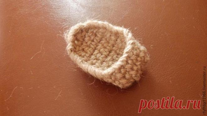 Вяжем милые лапоточки за 15 минут - Ярмарка Мастеров - ручная работа, handmade