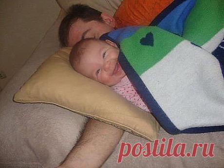 Мама, я папу уже усыпила!!!