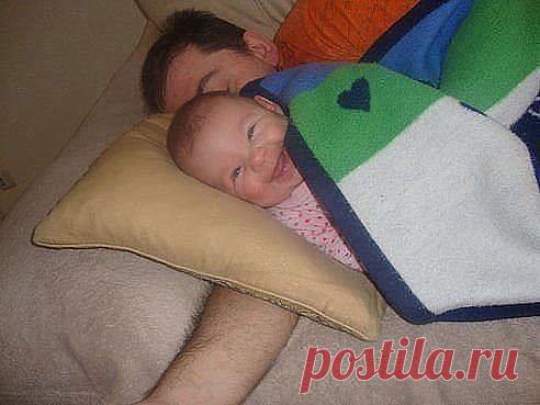 Мама, я папу уже усыпила!!!