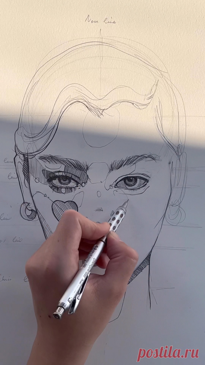 Dies enthält ein Bild von: New sketch ✍️ Full tutorial now on my YouTube
