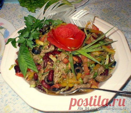 Салат &quot;Коррида&quot; • Салаты мясные