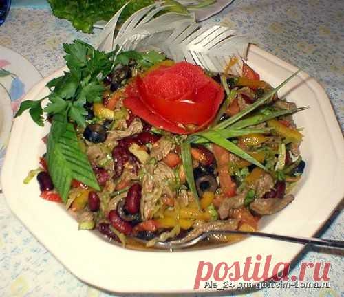 Салат "Коррида" • Салаты мясные