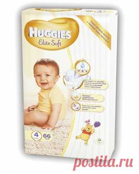 Подгузники Элит Софт Мега 4 (8-14 кг) 66 шт Хаггис (Huggies)