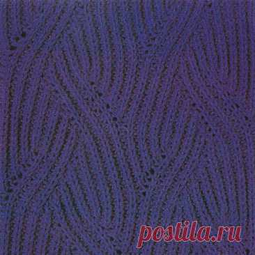 Узор № 58 - полотно из кос. Схему вязания и условные обозначения вы сможете увидеть на сайте.