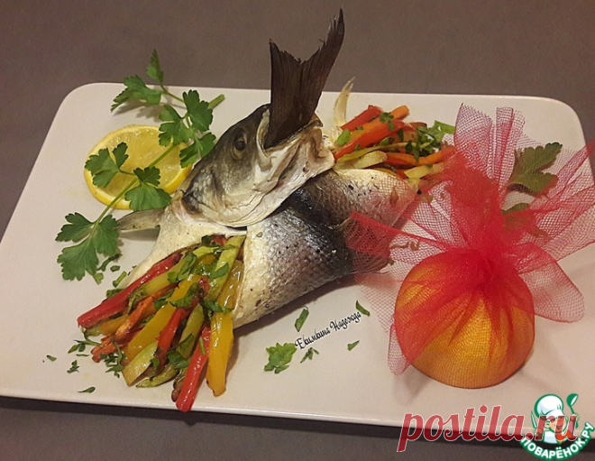 Сочный сибас, запеченный с овощами – кулинарный рецепт