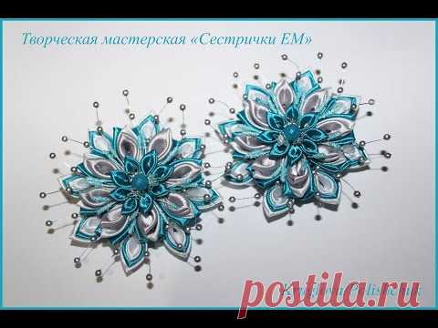 Мастер класс. Заколочки "Снежинки"