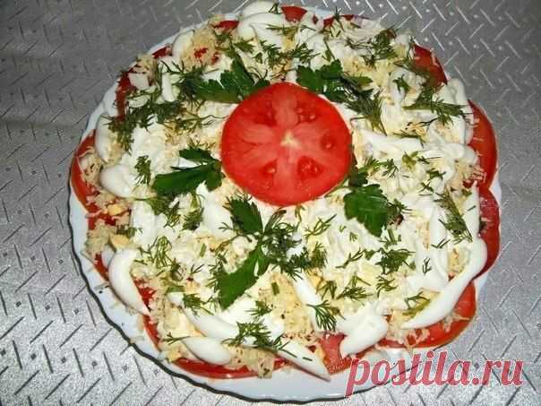 Помидоры в шубе | Поваренный сайт