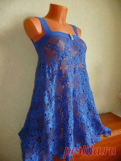 Платье летнее сарафан крючком (Вязание крючком) – Журнал Вдохновение Рукодельницы