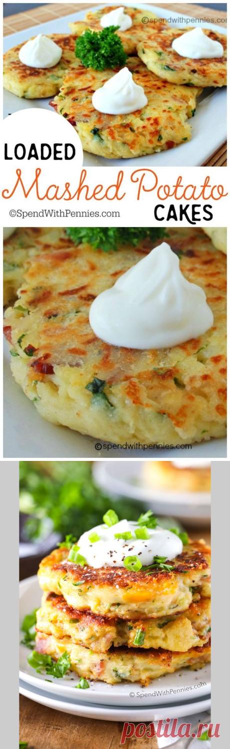 Loaded Mashed Potato Cakes