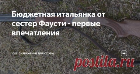 Бюджетная итальянка от сестер Фаусти - первые впечатления Постоянные читатели канала, думаю, помнят историю приобретения бюджетной итальянки - ружья фирмы Фаусти Стефано, модель Конрад.
Фото автора
Коротко о самом ружье - ружье с вертикальным расположением стволов, длина стволов 760 мм, патронник 76 мм,  неавтоматический предохранитель, два спуска, орех, сменные дульные сужения, в комплекте: чок, усиленный получок, получок, слабый получок и цилиндр +