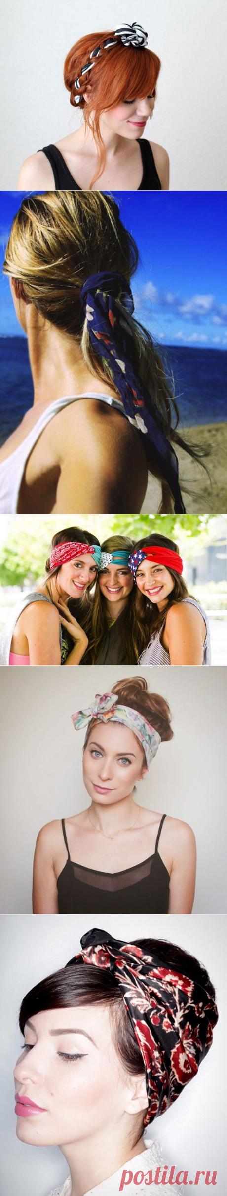 Весенние причёски с платком: 11 эффектных вариантов / Все для женщины