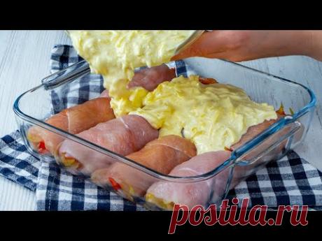 СЪЕДАЮТСЯ НА ОДНОМ ДЫХАНИИ! Самые СОЧНЫЕ и ароматные куриные рулетики
