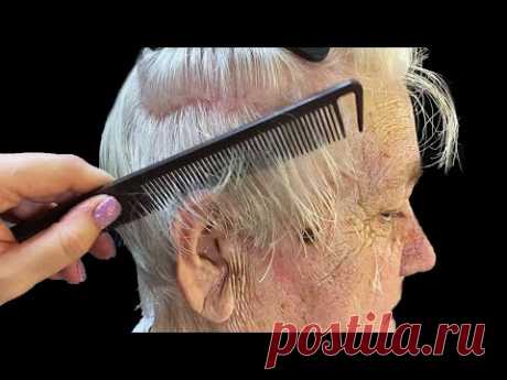 ТОЛЬКО ЭТА СТРИЖКА СДЕЛАЕТ ТЕБЯ МОЛОЖЕ  ✂ Женская короткая стрижка 60+ для СЕДЫХ ВОЛОС БЕЗ УКЛАДКИ