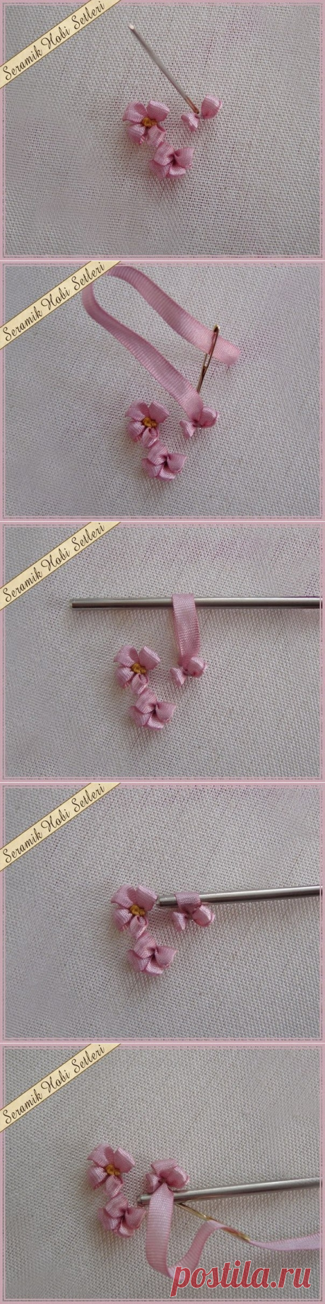 Учимся вышивать лентами: пошагово, доступно и красиво