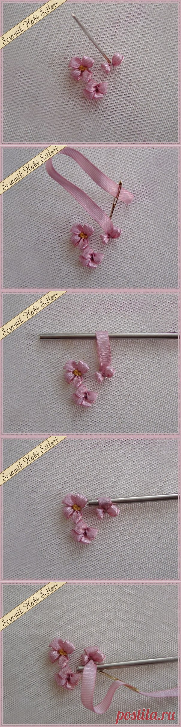 Учимся вышивать лентами: пошагово, доступно и красиво