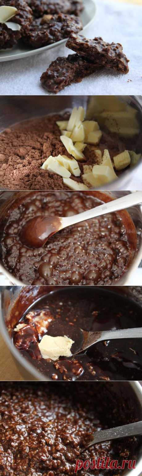 Шоколадно-овсяное печенье без выпечки или &quot;No Bake Cookies&quot;