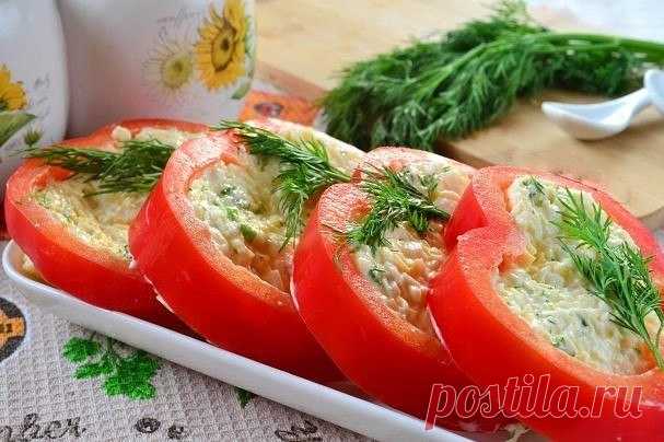 ​Красивая закуска из перцев и сыра — Кулинарная книга - рецепты с фото