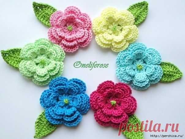 Delicadezas en crochet Gabriela: Flores decorativas en ganchillo