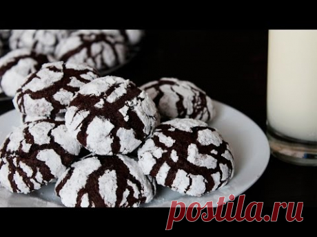 Треснутое Шоколадное Печенье ♥ Рецепты NK cooking - YouTube