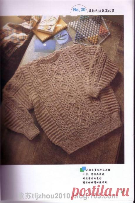 Мужской пуловер.