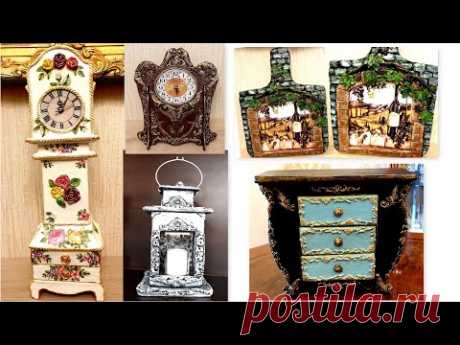 DIY /5 Amazing  projects from Recycled Cardboard/Home Decor