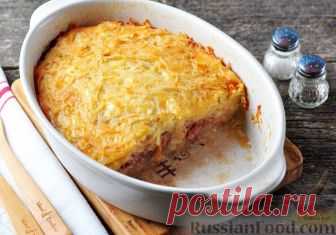 Рецепт: Запеканка из картофеля и мясного фарша на RussianFood.com