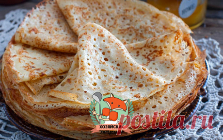 Блины на молоке &quot;Чудо в Дырочку&quot; 🥘🥞 Блинчики по этому рецепту просто тают во рту! Вкуснейшие и Очень Красивые!