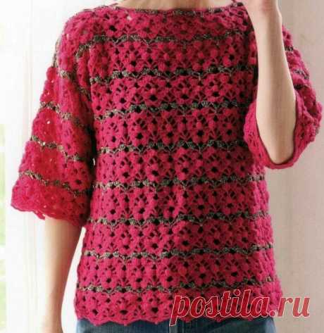 Пленительные летние японские вещички крючком и схемы к ним. | Вязалки Веселого Хомяка | Яндекс Дзен