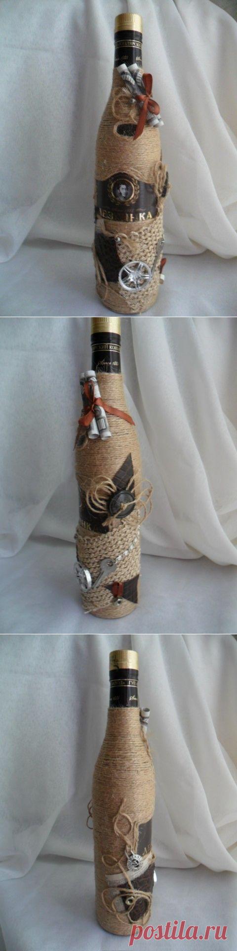 Бутылка для любителя коньяка. | Золотые Руки